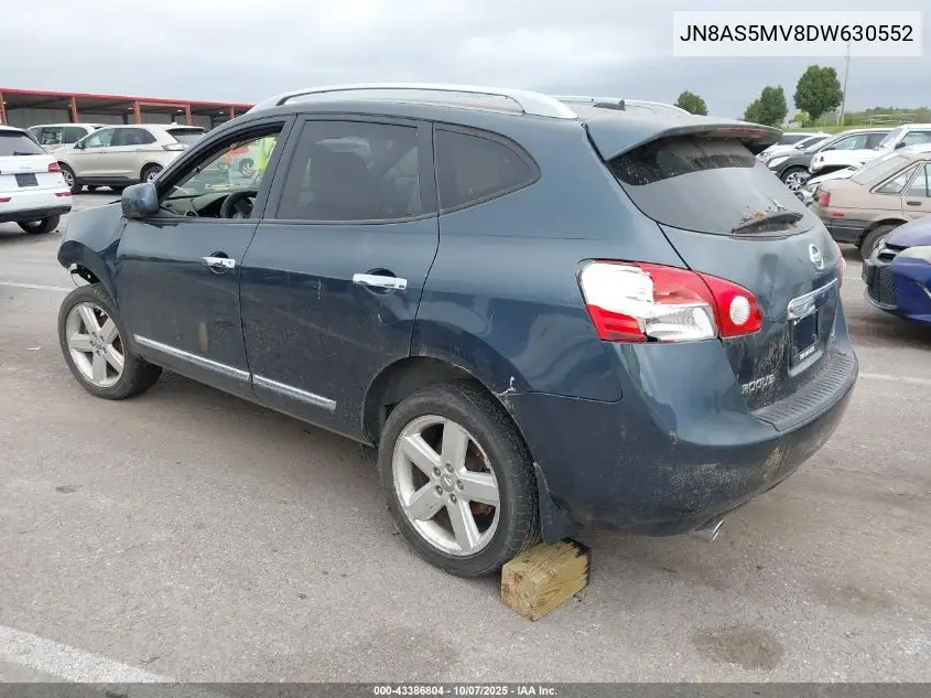 JN8AS5MV8DW630552 2013 Nissan Rogue Sv W/Sl Pkg