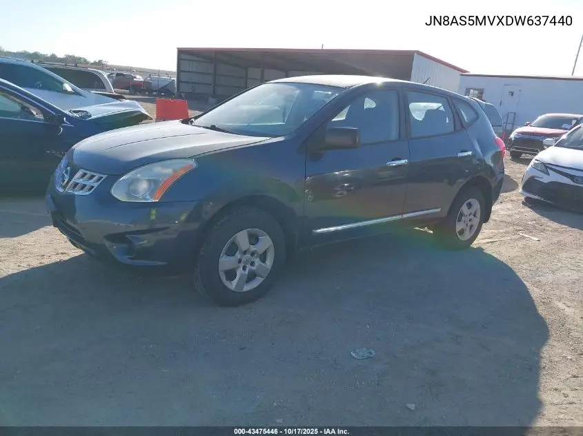 JN8AS5MVXDW637440 2013 Nissan Rogue S