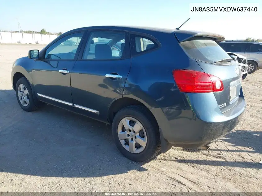 JN8AS5MVXDW637440 2013 Nissan Rogue S