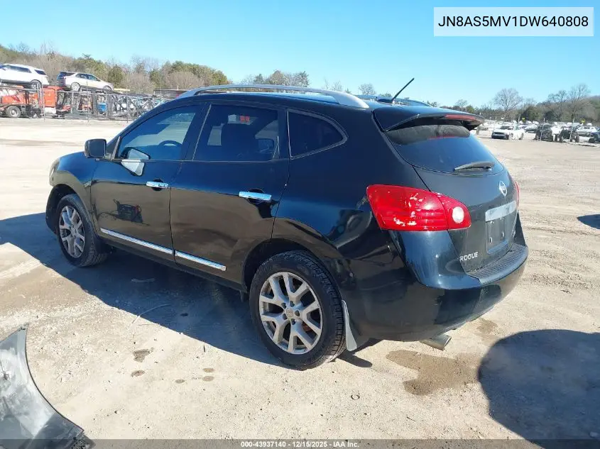 JN8AS5MV1DW640808 2013 Nissan Rogue Sv W/Sl Pkg