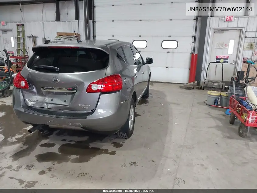 JN8AS5MV7DW602144 2013 Nissan Rogue S
