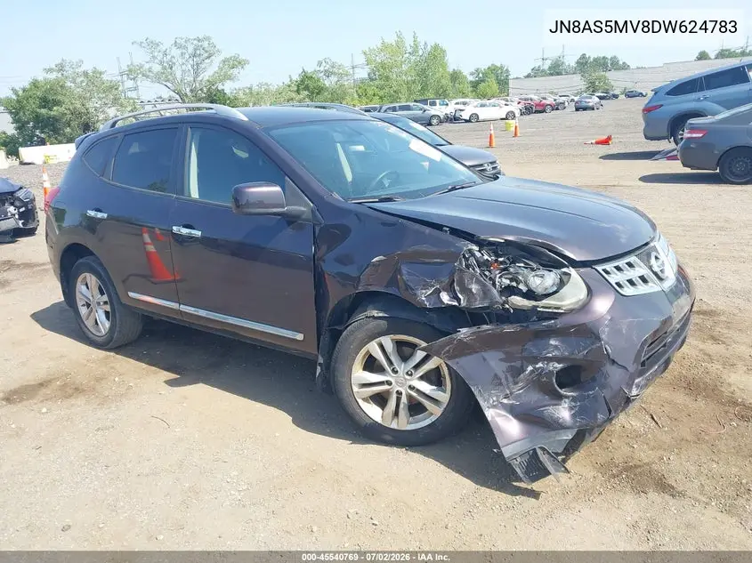 2013 Nissan Rogue Sv VIN: JN8AS5MV8DW624783 Lot: 45540769