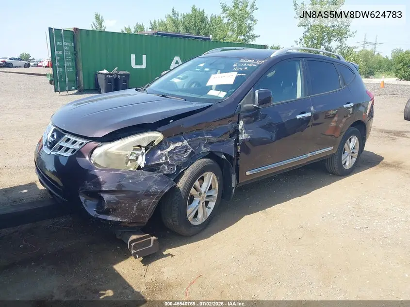 2013 Nissan Rogue Sv VIN: JN8AS5MV8DW624783 Lot: 45540769