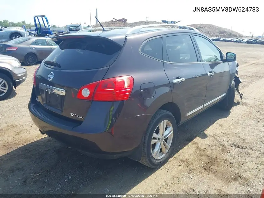 2013 Nissan Rogue Sv VIN: JN8AS5MV8DW624783 Lot: 45540769
