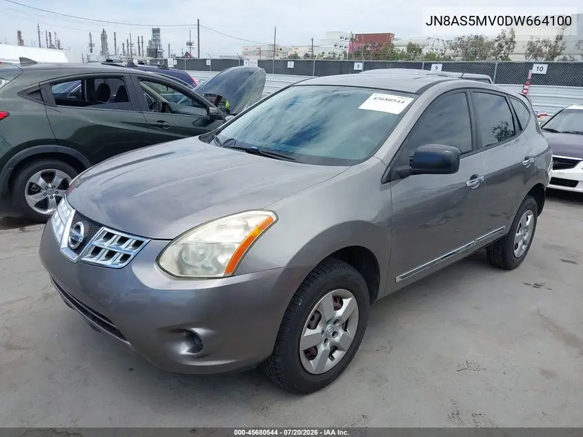 2013 Nissan Rogue S VIN: JN8AS5MV0DW664100 Lot: 45680544