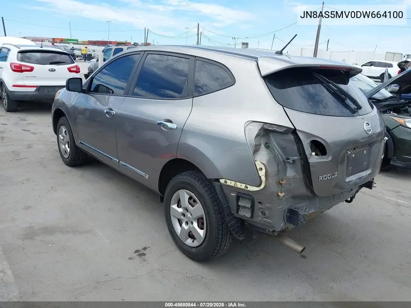 2013 Nissan Rogue S VIN: JN8AS5MV0DW664100 Lot: 45680544