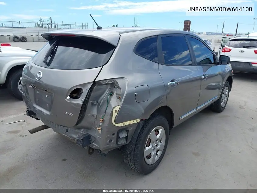 2013 Nissan Rogue S VIN: JN8AS5MV0DW664100 Lot: 45680544