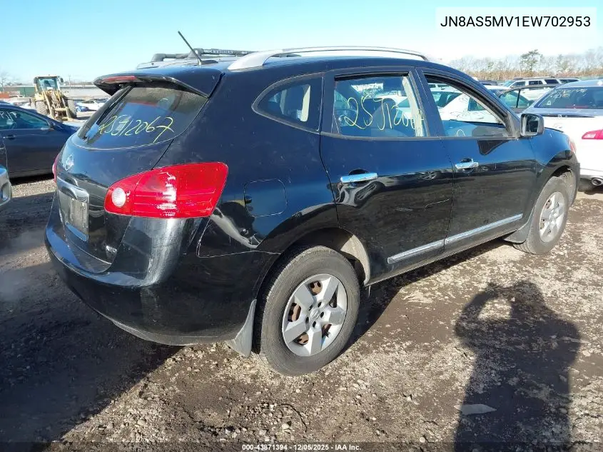 JN8AS5MV1EW702953 2014 Nissan Rogue Select S