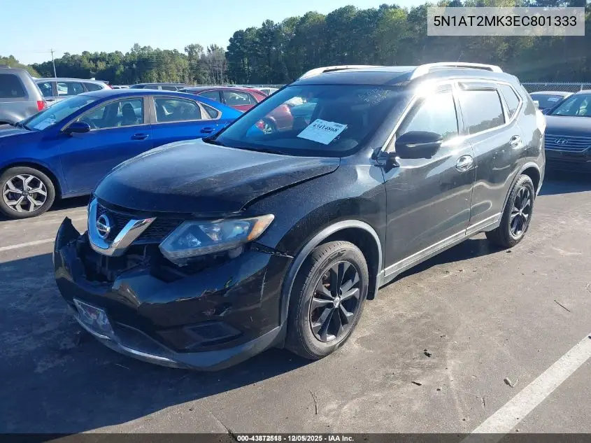 5N1AT2MK3EC801333 2014 Nissan Rogue Sv