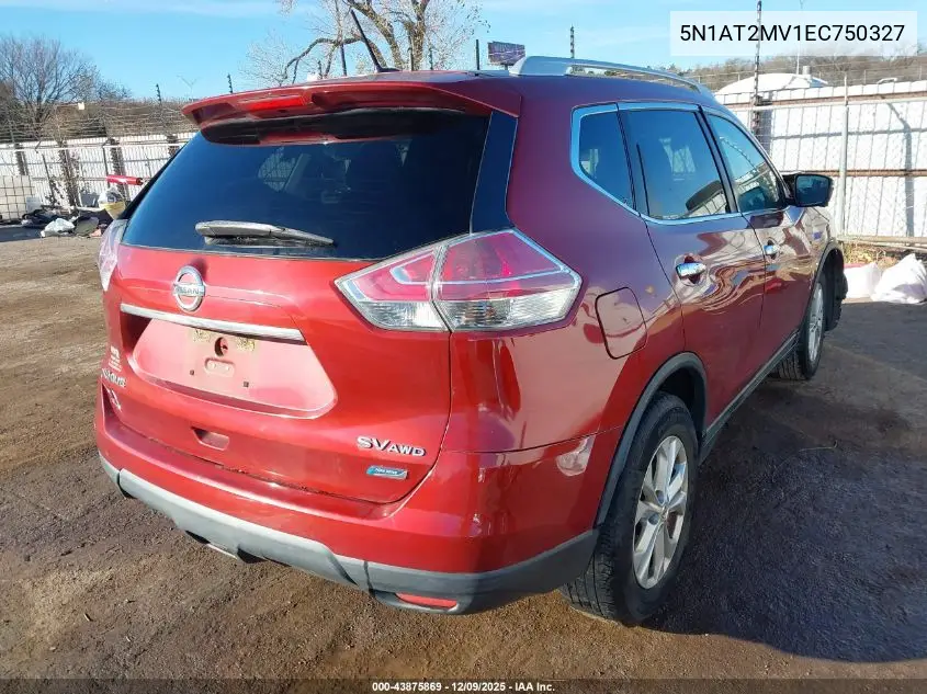 5N1AT2MV1EC750327 2014 Nissan Rogue Sv