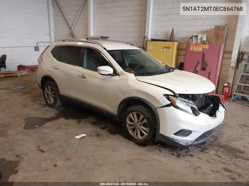 2014 Nissan Rogue S/Sl/Sv VIN: 5N1AT2MT0EC864768 Lot: 45337336