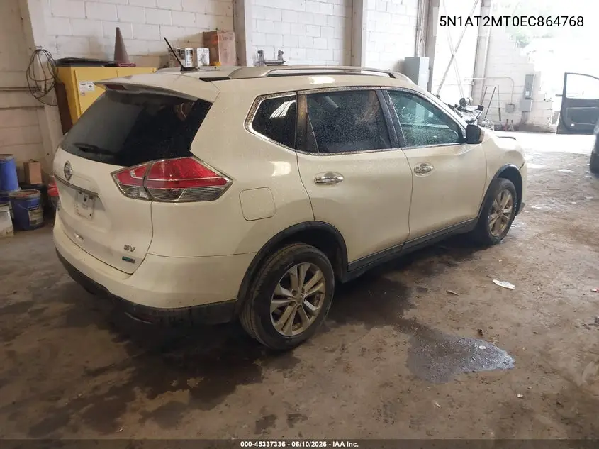 2014 Nissan Rogue S/Sl/Sv VIN: 5N1AT2MT0EC864768 Lot: 45337336
