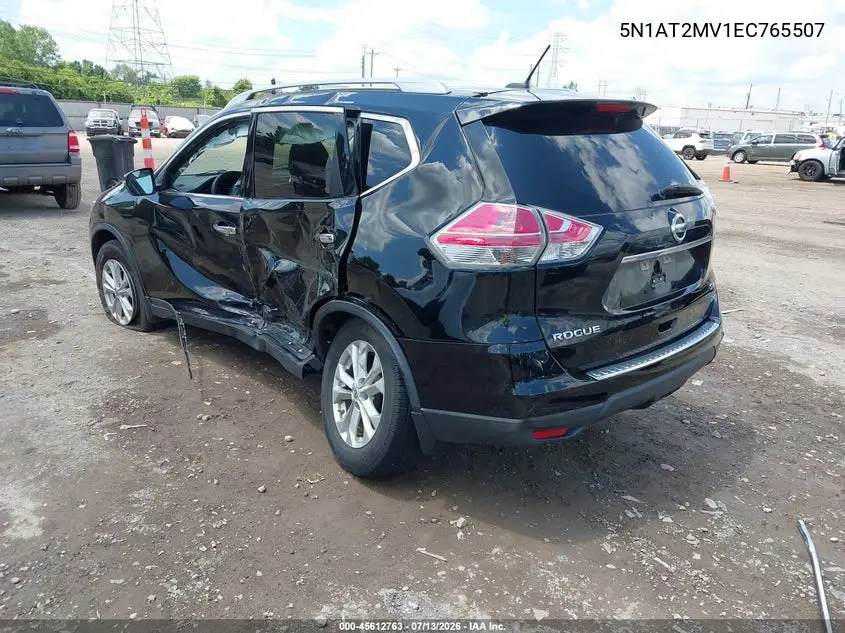 2014 Nissan Rogue Sv VIN: 5N1AT2MV1EC765507 Lot: 45612763