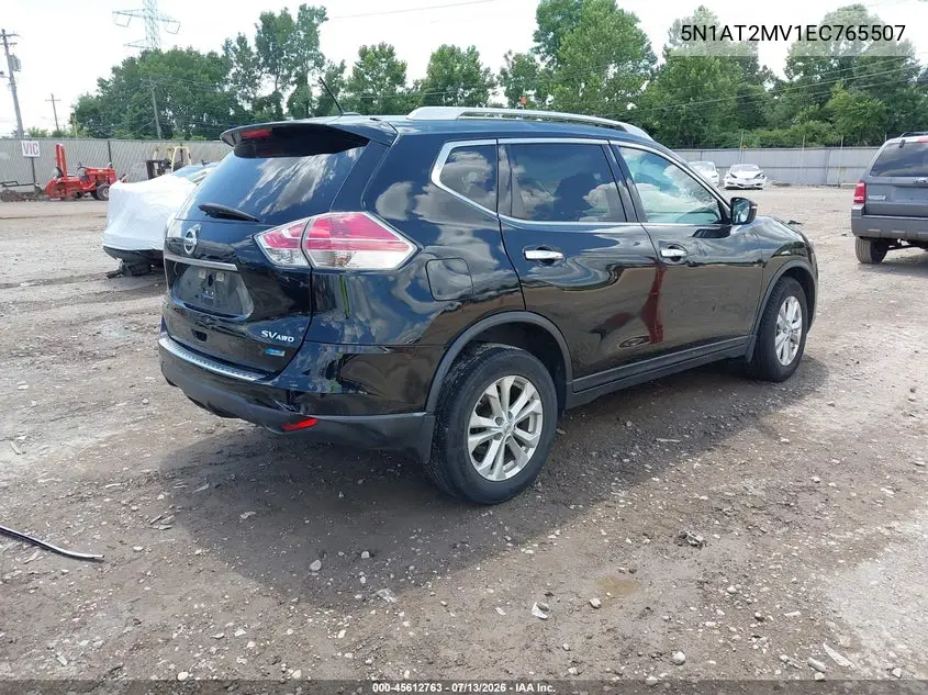 2014 Nissan Rogue Sv VIN: 5N1AT2MV1EC765507 Lot: 45612763