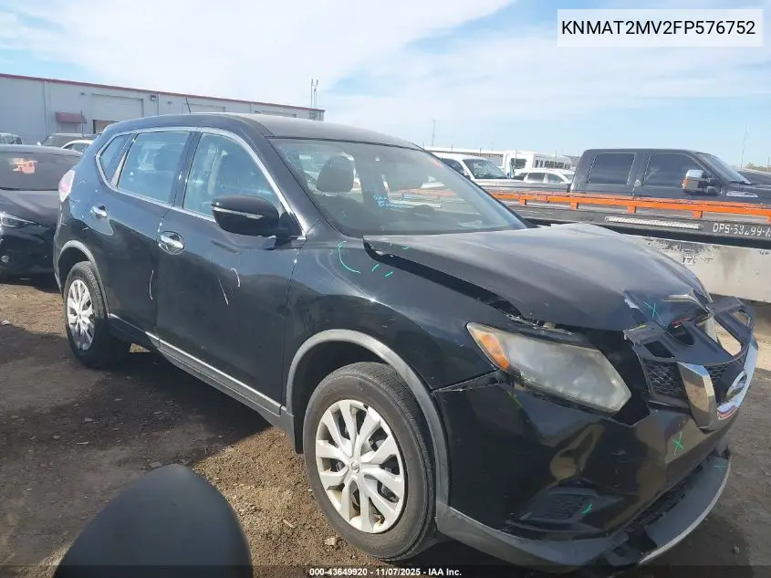 KNMAT2MV2FP576752 2015 Nissan Rogue S