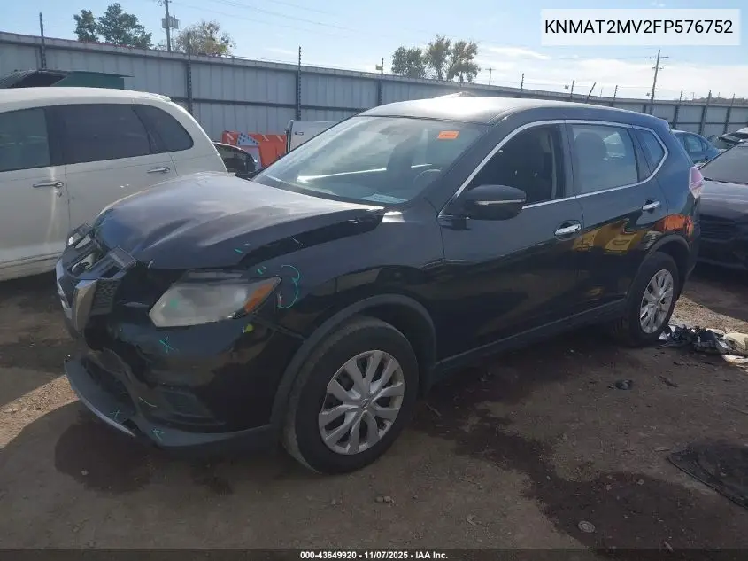 KNMAT2MV2FP576752 2015 Nissan Rogue S