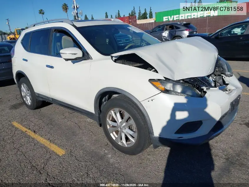 5N1AT2MV8FC781558 2015 Nissan Rogue Sv