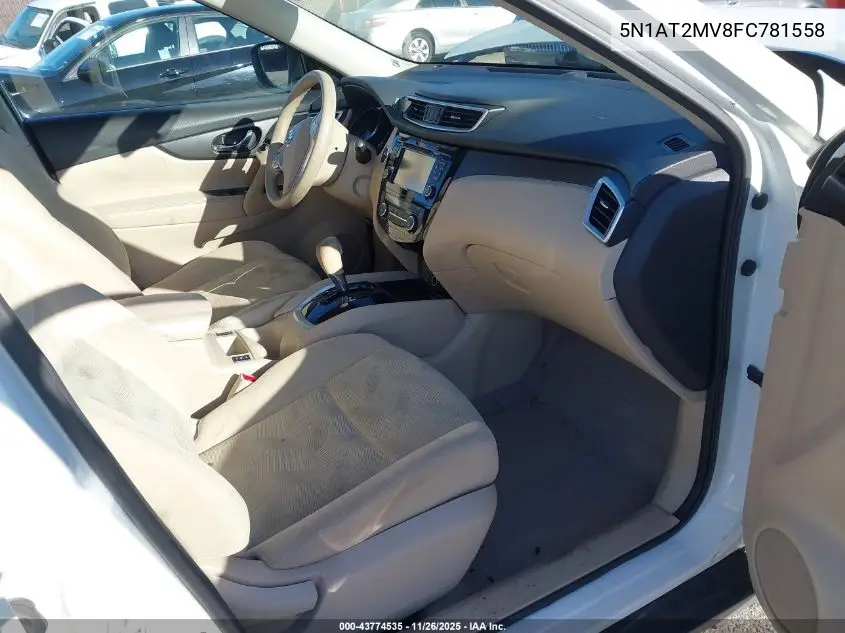 5N1AT2MV8FC781558 2015 Nissan Rogue Sv