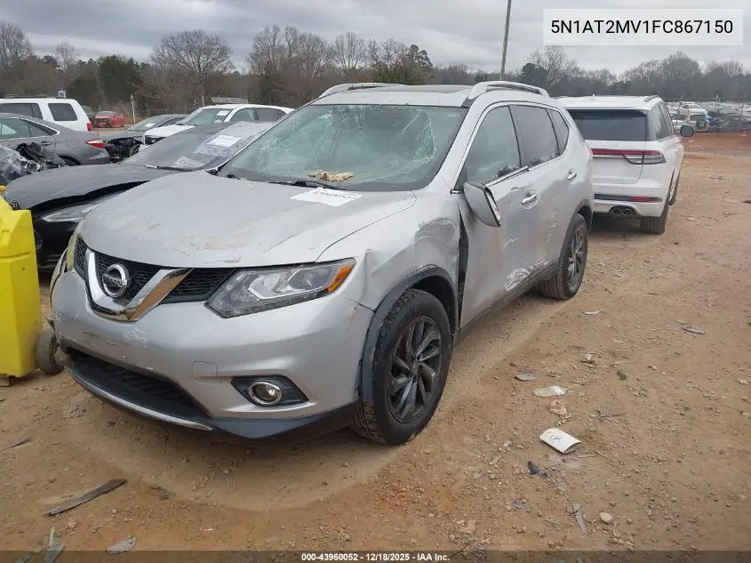 5N1AT2MV1FC867150 2015 Nissan Rogue Sl
