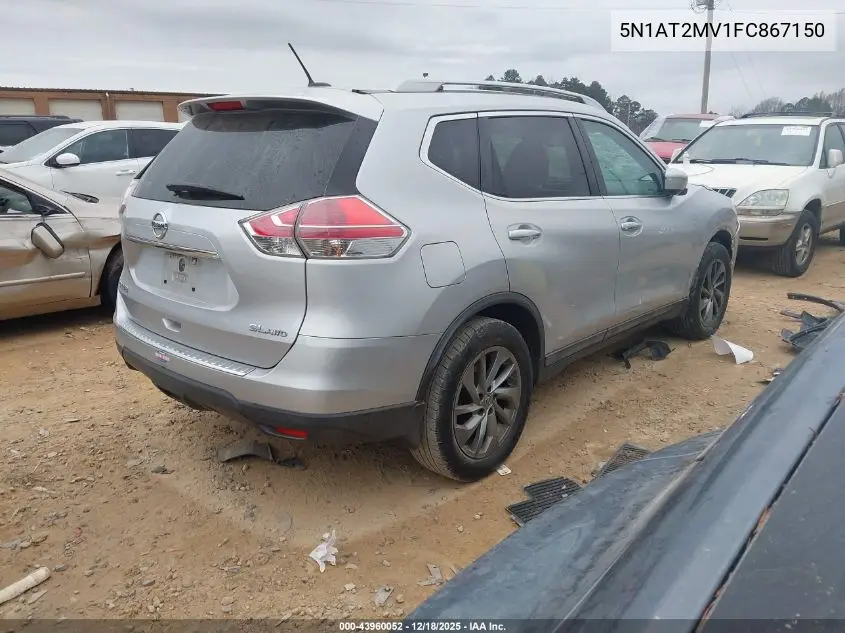 5N1AT2MV1FC867150 2015 Nissan Rogue Sl
