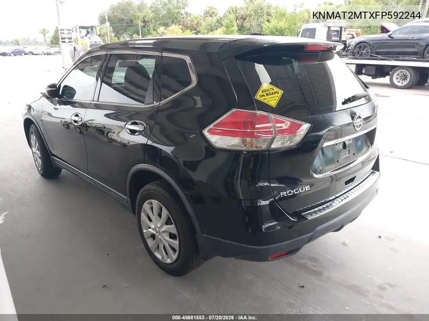 2015 Nissan Rogue S VIN: KNMAT2MTXFP592244 Lot: 45681553