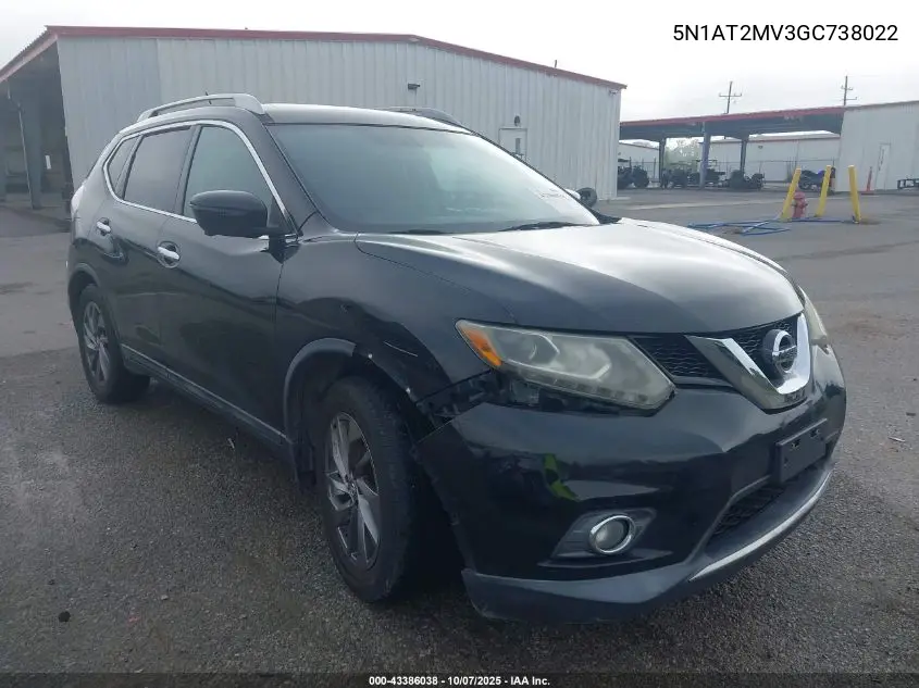 5N1AT2MV3GC738022 2016 Nissan Rogue Sl