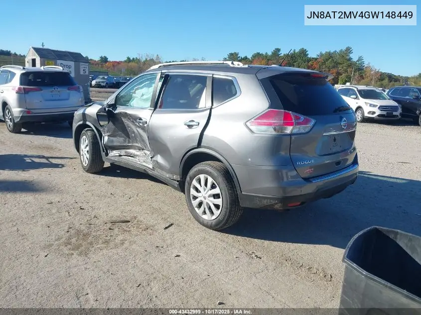 JN8AT2MV4GW148449 2016 Nissan Rogue S