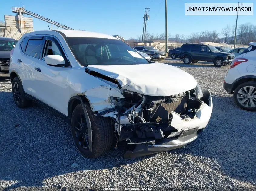 JN8AT2MV7GW143908 2016 Nissan Rogue S