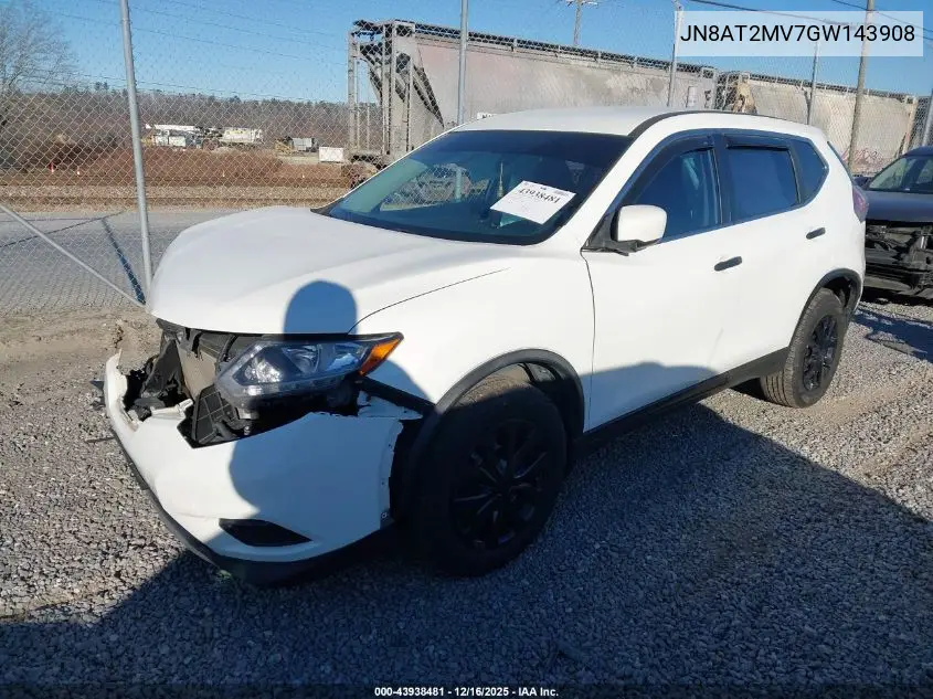 JN8AT2MV7GW143908 2016 Nissan Rogue S