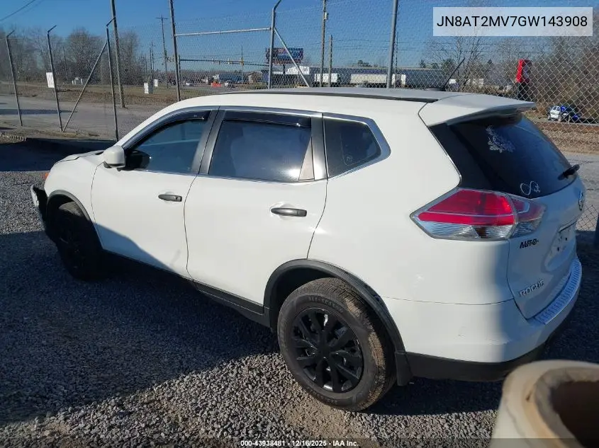 JN8AT2MV7GW143908 2016 Nissan Rogue S