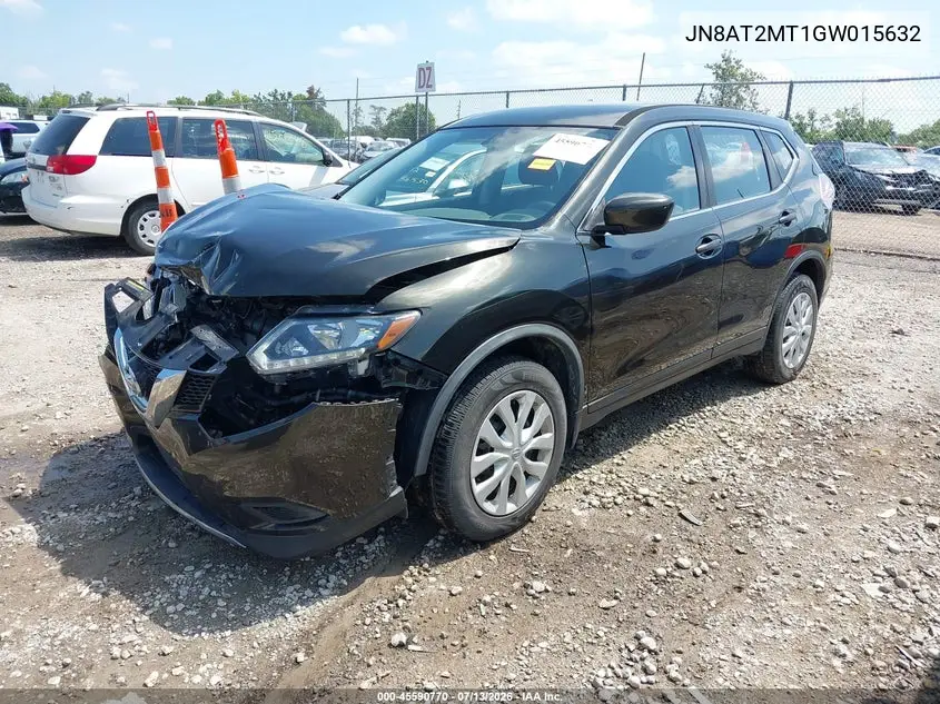 2016 Nissan Rogue S VIN: JN8AT2MT1GW015632 Lot: 45590770
