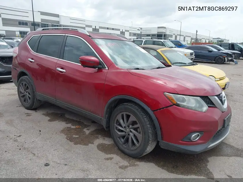 2016 Nissan Rogue Sl VIN: 5N1AT2MT8GC869297 Lot: 45649077