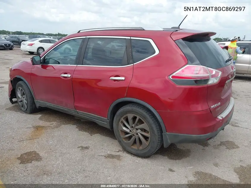 2016 Nissan Rogue Sl VIN: 5N1AT2MT8GC869297 Lot: 45649077