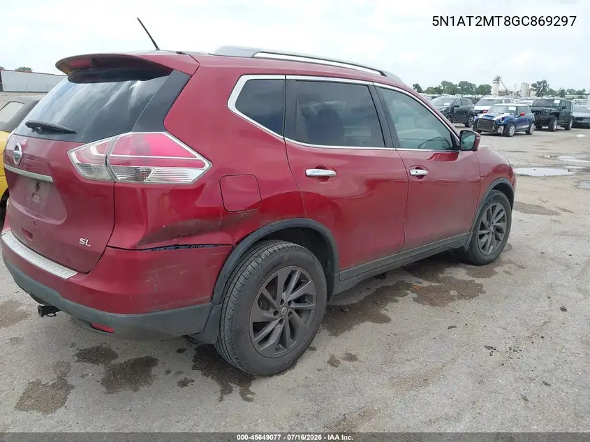 2016 Nissan Rogue Sl VIN: 5N1AT2MT8GC869297 Lot: 45649077