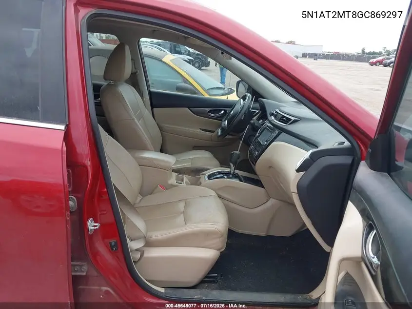 2016 Nissan Rogue Sl VIN: 5N1AT2MT8GC869297 Lot: 45649077