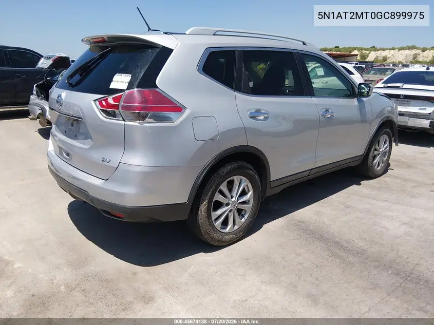 2016 Nissan Rogue S/Sl/Sv VIN: 5N1AT2MT0GC899975 Lot: 45674138