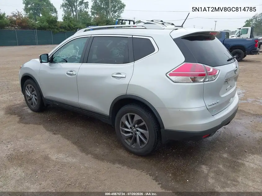 2016 Nissan Rogue S/Sl/Sv VIN: 5N1AT2MV8GC814785 Lot: 45675724