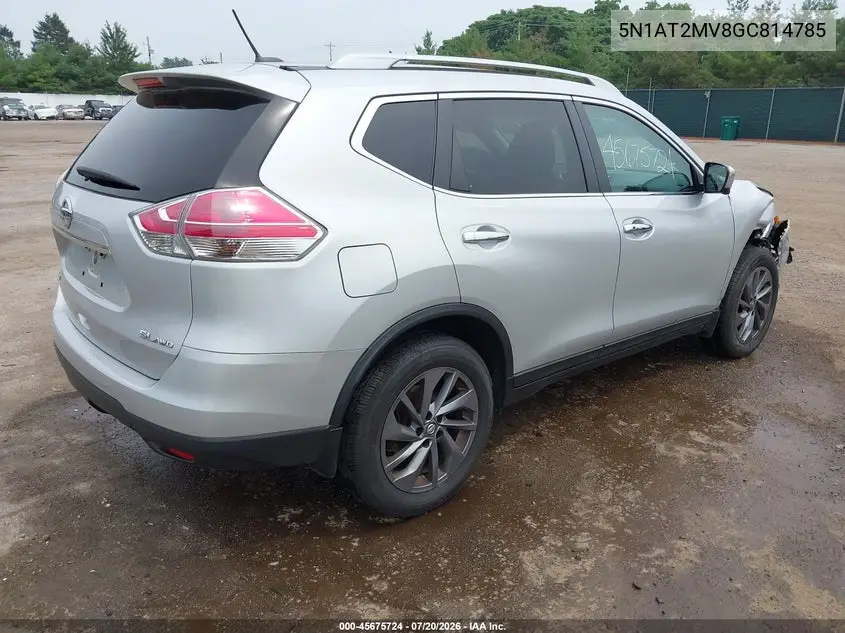 2016 Nissan Rogue S/Sl/Sv VIN: 5N1AT2MV8GC814785 Lot: 45675724