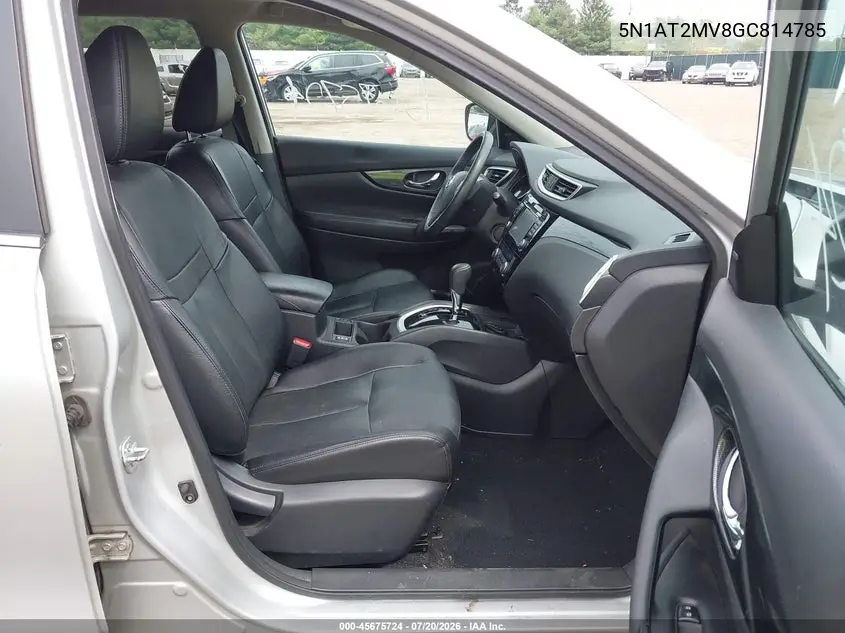 2016 Nissan Rogue S/Sl/Sv VIN: 5N1AT2MV8GC814785 Lot: 45675724