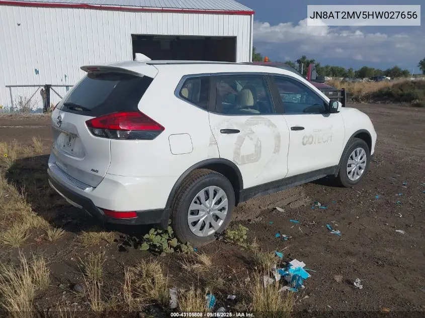 JN8AT2MV5HW027656 2017 Nissan Rogue S