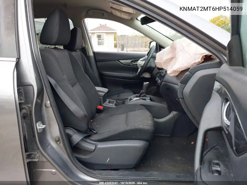 KNMAT2MT6HP514059 2017 Nissan Rogue Sv