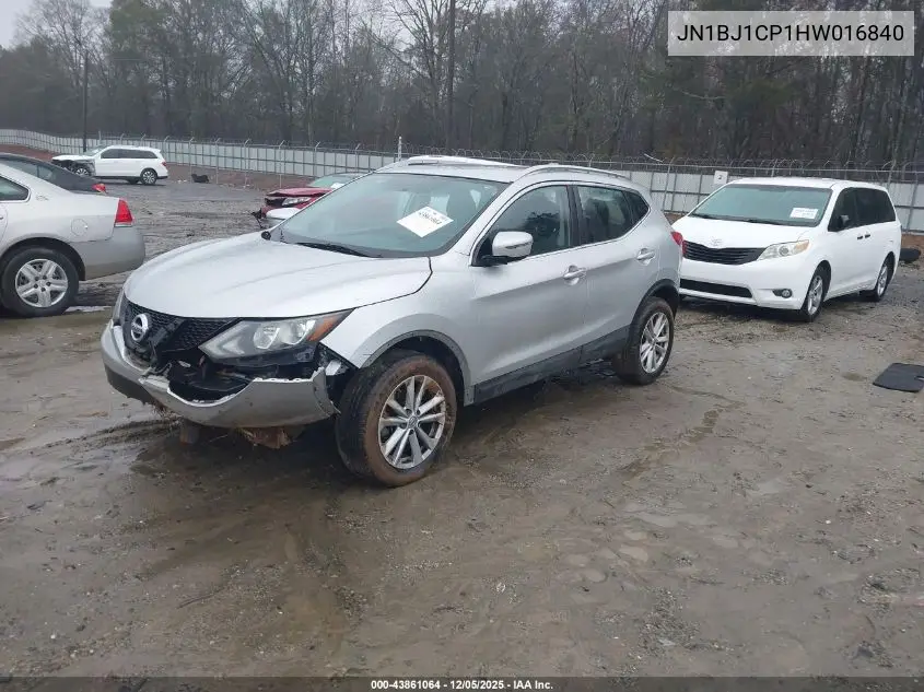 JN1BJ1CP1HW016840 2017 Nissan Rogue Sport Sv