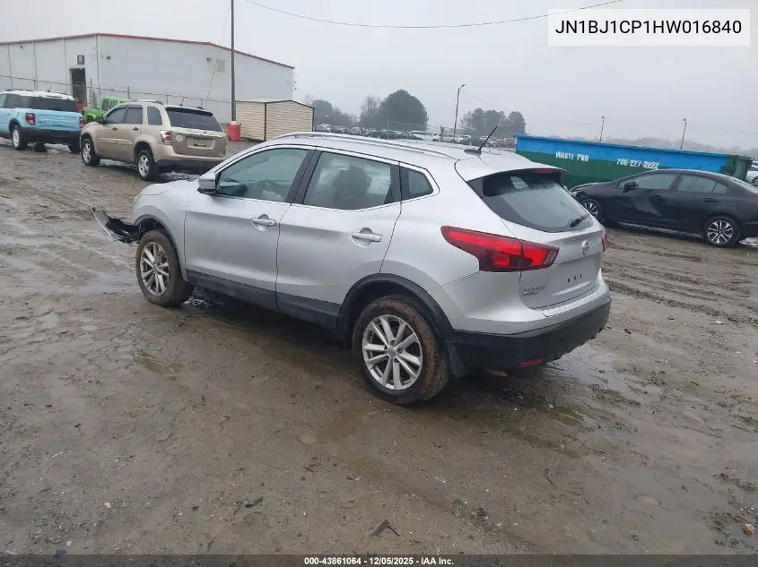 JN1BJ1CP1HW016840 2017 Nissan Rogue Sport Sv