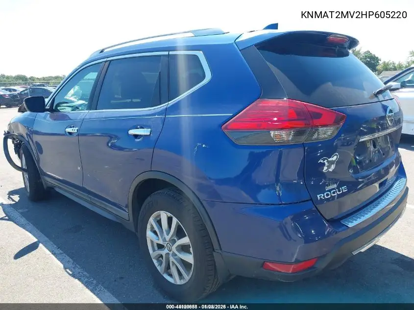 KNMAT2MV2HP605220 2017 Nissan Rogue Sv