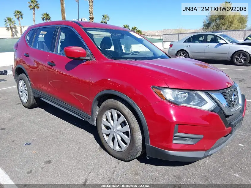 JN8AT2MTXHW392008 2017 Nissan Rogue S