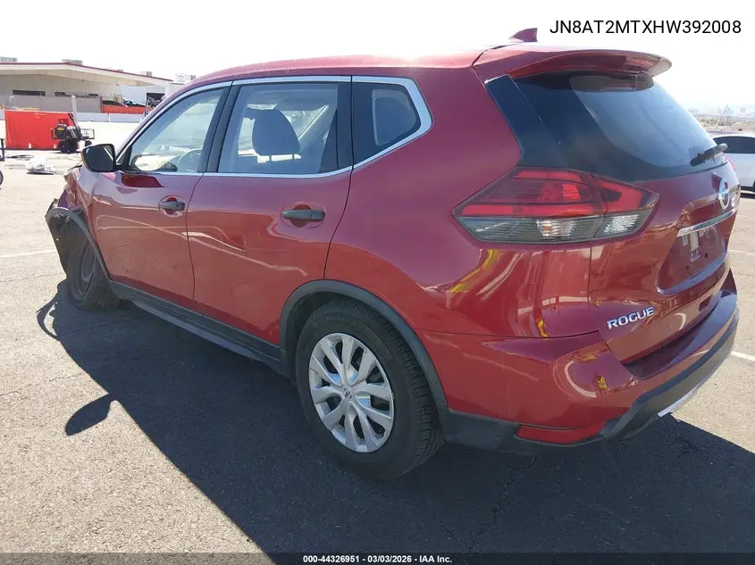 JN8AT2MTXHW392008 2017 Nissan Rogue S