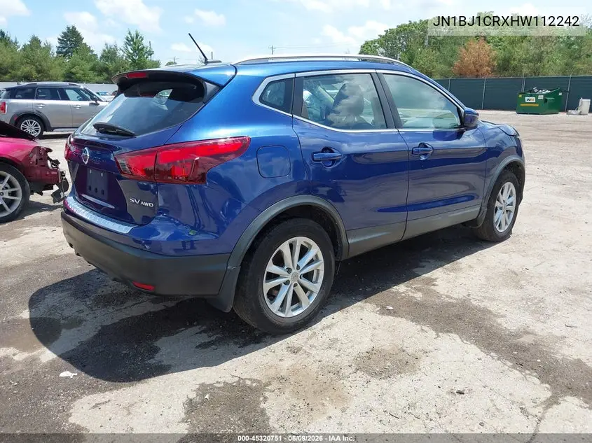 2017 Nissan Rogue Sport Sv VIN: JN1BJ1CRXHW112242 Lot: 45320751