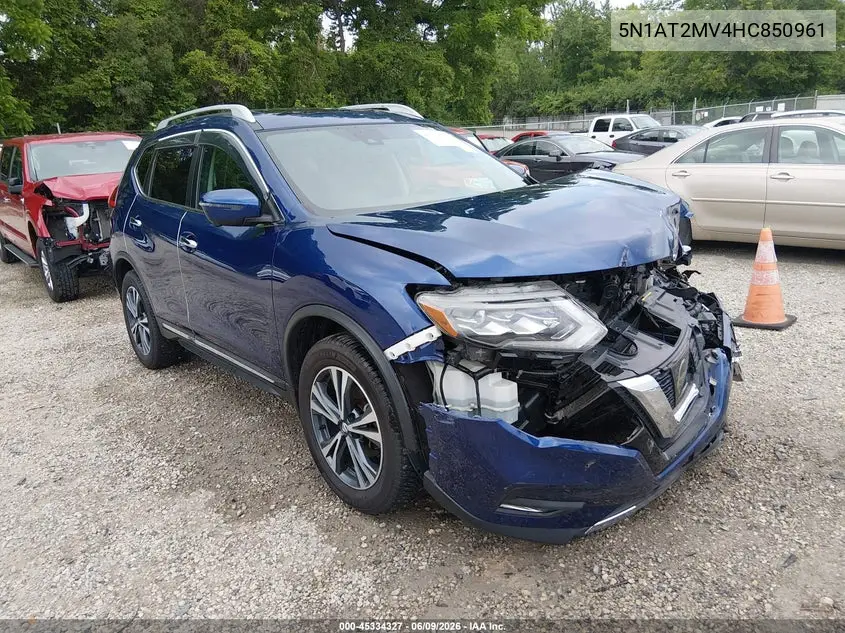 2017 Nissan Rogue Sl VIN: 5N1AT2MV4HC850961 Lot: 45334327
