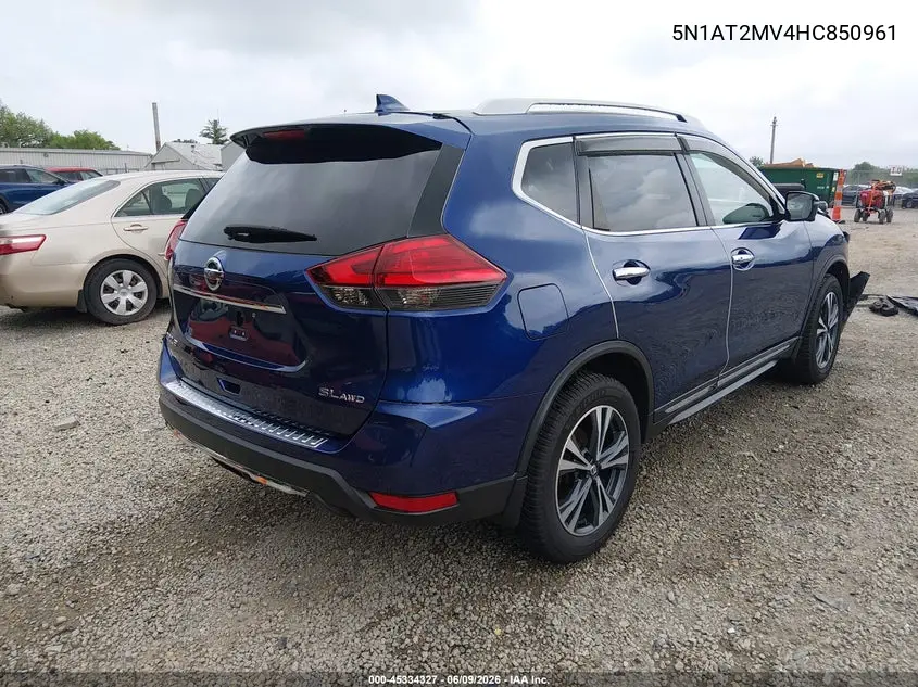 2017 Nissan Rogue Sl VIN: 5N1AT2MV4HC850961 Lot: 45334327