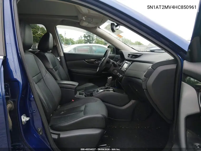 2017 Nissan Rogue Sl VIN: 5N1AT2MV4HC850961 Lot: 45334327